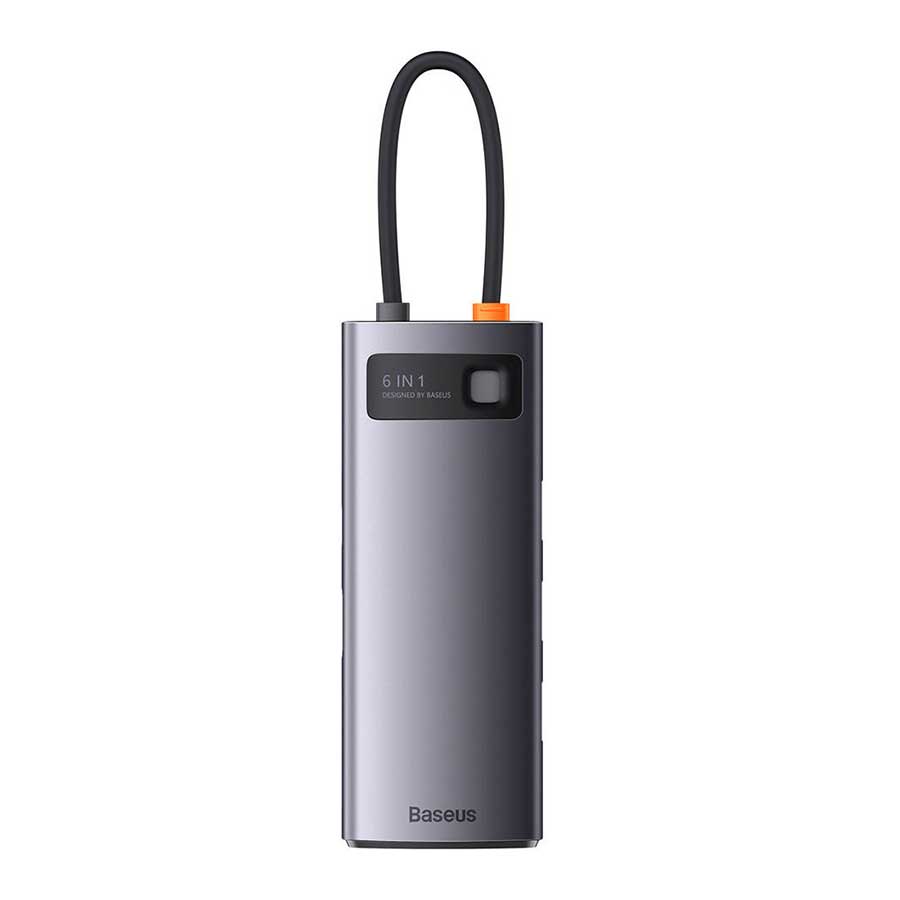 خرید اینترنتی هاب 6 پورت باسئوس مدل WKWG030013 USB-C