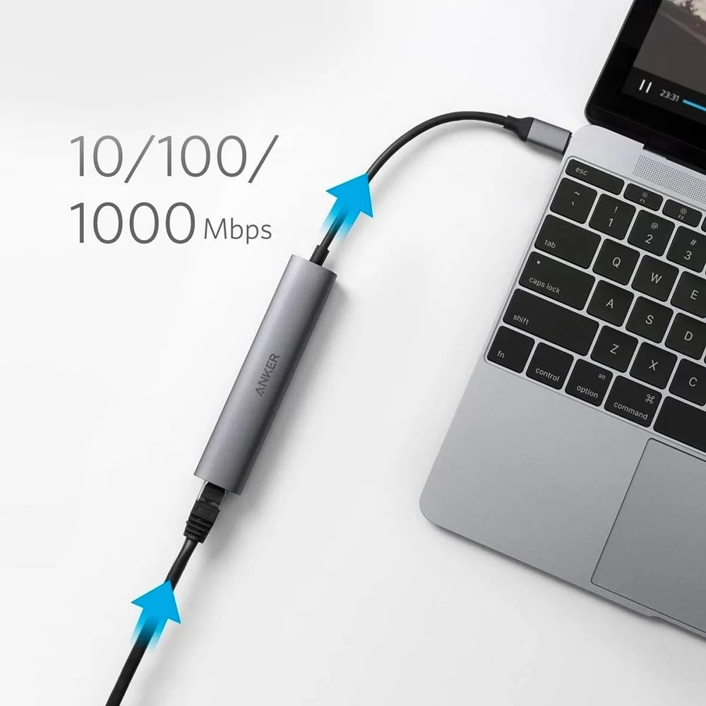 خرید اینترنتی هاب 5 پورت انکر مدل A8338 USB C