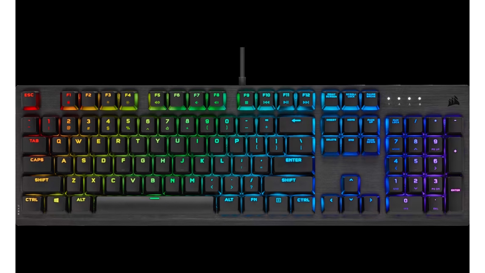 مشخصات فیزیکی کیبورد گیمینگ کورسیر K60 RGB Pro Low Profile