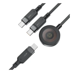 کابل دو سر Type-C و شارژر اپل واچ ایس فست مدل C6 11 طول 1.2 متر