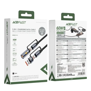 کابل Type-C به Type-C چندکاره ایس فست مدل J6 Acewire Pro