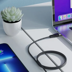 کابل فنری مگنتی Type-C به Type-C ایس فست مدل C11 03  طول 1.2 متر