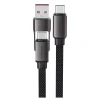 کابل دو سر ایس فست مدل C13 05 رابط Type-C و USB طول 20 سانتی‌متر