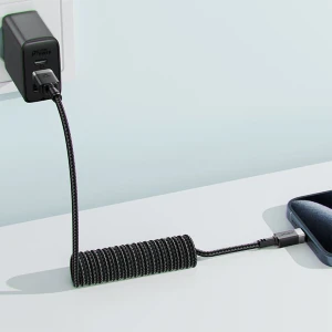 کابل Type-C فنری ایس فست مدل C14 04 طول 1.2 متر