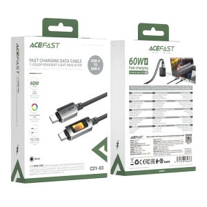 کابل Type-C به Type-C ایس فست مدل C21 03 طول 1.2 متر