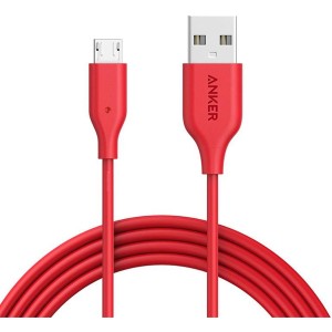 کابل تبدیل USB به Micro-USB انکر مدل A8133 طول 1.8 متر