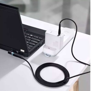 کابل شارژر مگنتی لپ تاپ لنوو باسئوس مدل CATXCY01 طول 2 متر توان 100 وات