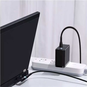 کابل شارژر مگنتی لپ تاپ لنوو باسئوس مدل CATXCY01 طول 2 متر توان 100 وات