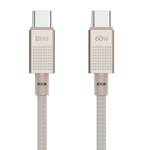 کابل Type-C به Type-C بیوا مدل C40CC طول 1 متر توان 60 وات