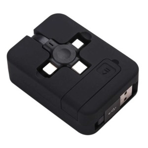 کابل تبدیل USB به Micro-USB/ Type-C/ Lightning پرووان مدل PCC365R طول کابل 1متر