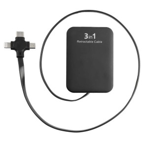 کابل تبدیل USB به Micro-USB/ Type-C/ Lightning پرووان مدل PCC365R طول کابل 1متر