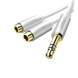 تبدیل 1 به 2 صدا استریو 3.5 میلی متر TRS ماده یوگرین مدل AV123