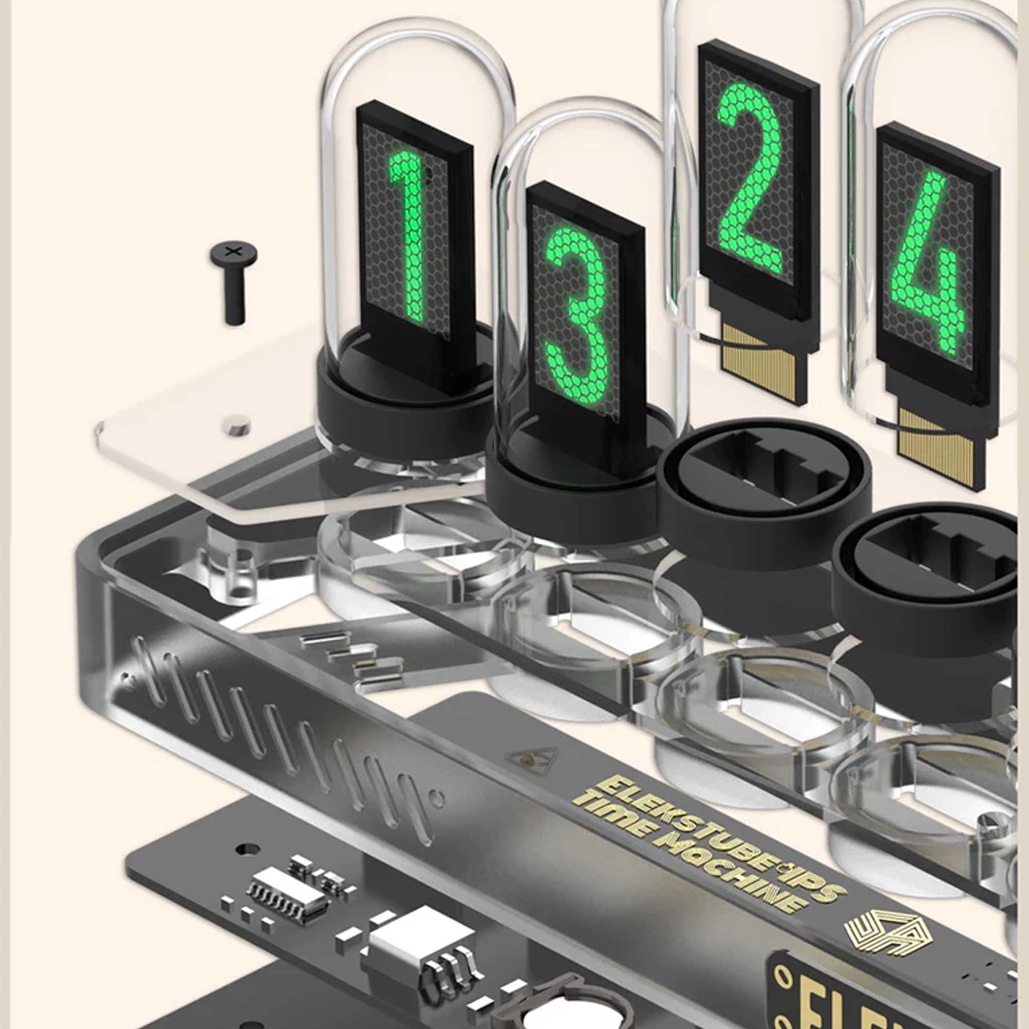 ساعت رومیزی الکس میکر با صفحه نمایش رنگی مدل EleksTube IPS PR2 – Elex Maker  watch EleksTube IPS PR2 | خرید اینترنتی و آنلاین با پایین‌ترین قیمت روز