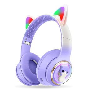 هدفون بی سیم بچگانه طرح گربه مدل AKZ60
