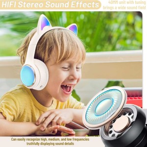 هدفون بی سیم بچگانه طرح گربه مدل AKZ65