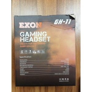 هدست گیمینگ با سیم اکسون مدل GH11 RGB (جعبه باز)