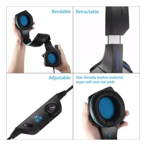 هدست گیمینگ با سیم هانتراسپایدر مدل V-1