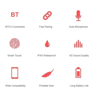 هدفون داخل گوش بی سیم لنوو مدل QT82
