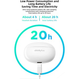 هدفون داخل گوش بی سیم لنوو مدل ThinkPlus XT88