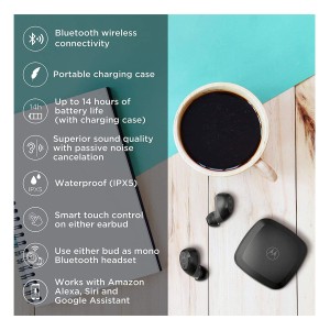 هدفون داخل گوش بی سیم موتورولا مدل MOTO BUDS 100