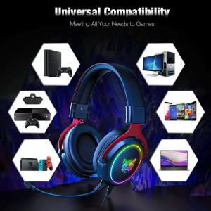هدست گیمینگ باسیم اونیکوما مدل RGB X10