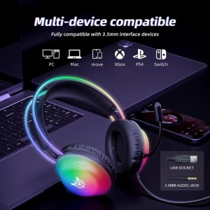 هدفون با سیم گیمینگ اونیکوما مدل X29 RGB