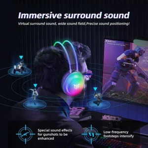 هدفون با سیم گیمینگ اونیکوما مدل X29 RGB