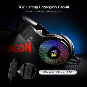 هدست گیمینگ با سیم ردراگون مدل PANDORA H350RGB