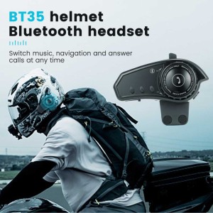 هدست بلوتوث کلاه کاسکت مدل BT35