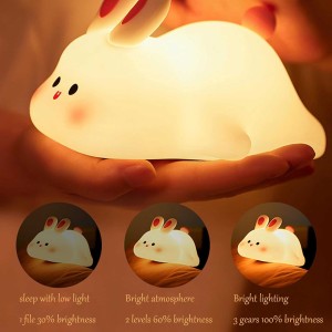 چراغ خواب سیلیکونی طرح خرگوش مدل K1153