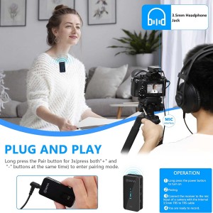 میکروفون یقه ای بی سیم بویا مدل BY-XM6-K1