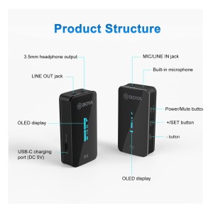 میکروفون یقه ای بی سیم بویا مدل BY-XM6-S2