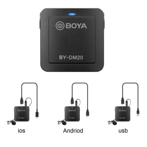 میکروفون یقه ای با سیم بویا مدل BY-DM20 رابط Type-C - Lightning - Usb