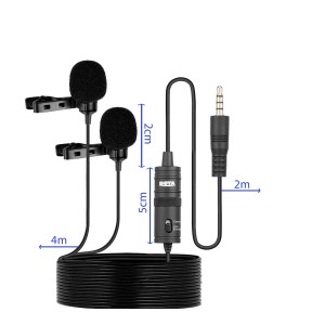 میکروفون یقه ای با سیم بویا مدل BY-M1DM (جعبه باز)