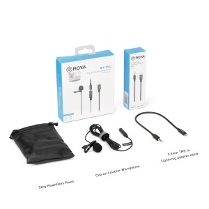 میکروفون یقه ای با سیم بویا مدل BY-M2 رابط Lightning