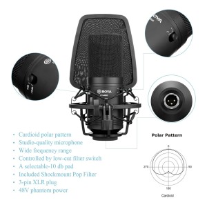 میکروفون استودیویی بویا مدل BY-M800