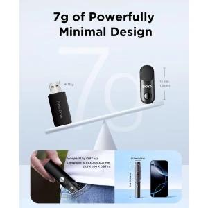 میکروفون یقه ای بی سیم دوکاربره بویا مدل BOYA MAGIC 02 رابط Type-C و Lightning و جک 3.5 میلی متری