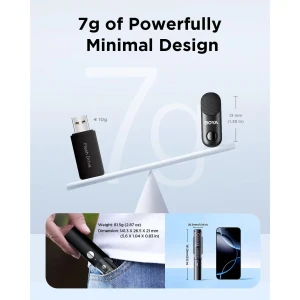 میکروفون یقه ای بی سیم دوکاربره بویا مدل BOYA MAGIC 03 رابط Type-C و جک 3.5 میلی متری
