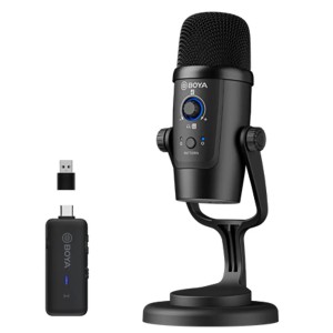 میکروفون استودیویی بی سیم/با سیم بویا مدل BY-PM500W
