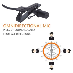 میکروفون یقه ای با سیم کامیکا مدل CVM-V02O