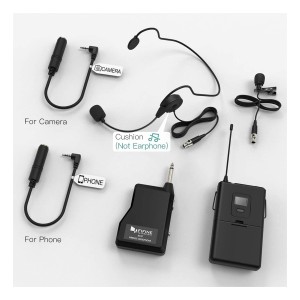 میکروفون یقه ای/هدمیک بی سیم فای فاین مدل K037B