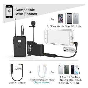 میکروفون یقه ای/هدمیک بی سیم فای فاین مدل K037B