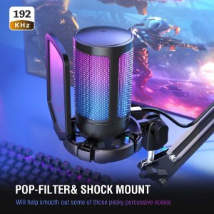 میکروفون گیمینگ فای فاین مدل Ampligame A6V RGB