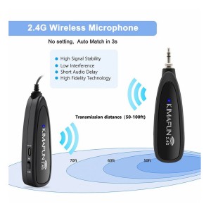 میکروفون یقه ای بی سیم کیمافون مدل KM-G130-1
