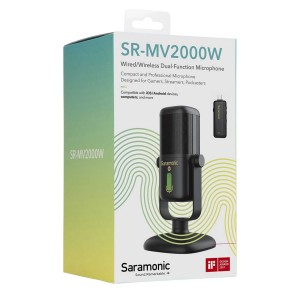 میکروفون استودیویی بی سیم سارامونیک مدل SR-MV2000W