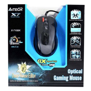 ماوس گیمینگ با سیم ای فورتک مدل X-710BK