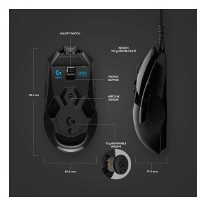 ماوس گیمینگ بی سیم لاجیتک مدل G903 LIGHTSPEED