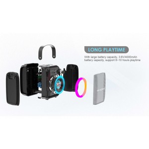 اسپیکر بلوتوثی دبلیو کینگ مدل T9S با میکروفون