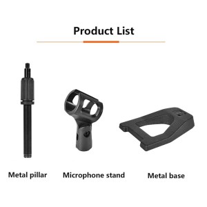 پایه میکروفون رومیزی فلزی ST300