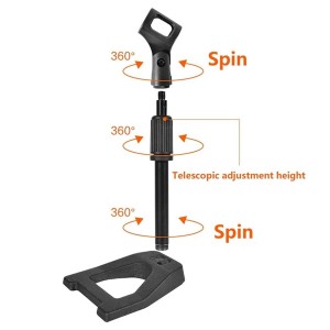 پایه میکروفون رومیزی فلزی ST300